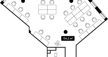 Bureau 158 m² dans Moscou, Russie