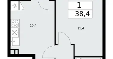 Wohnung 1 zimmer in Troizk, Russland