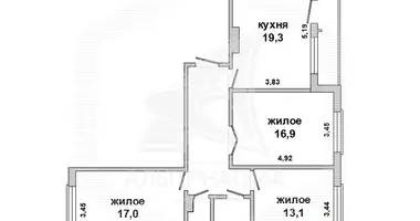 Квартира 3 комнаты в Брест, Беларусь