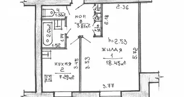 1 room apartment in Rechytsa, Belarus