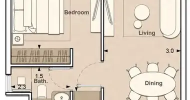 1 bedroom apartment in Dubai, United Arab Emirates