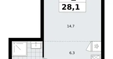 Appartement 1 chambre dans Troïtsk, Russie