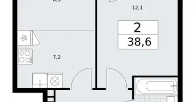 Appartement 2 chambres dans Vnoukovo, Russie