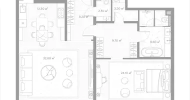 Wohnung 1 zimmer in Moskau, Russland