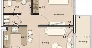 1 bedroom apartment in Dubai, United Arab Emirates