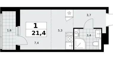 1 room apartment in Kommunarka, Russia