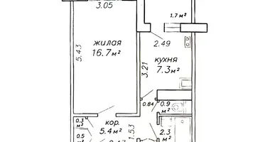 1 room apartment in Minsk, Belarus