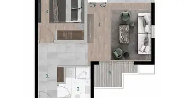 Wohnung 2 zimmer in Bjelisi, Montenegro