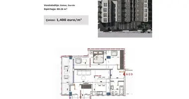 Mieszkanie 3 pokoi w Golem, Albania