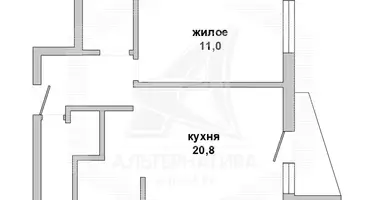 1 room apartment in Brest, Belarus