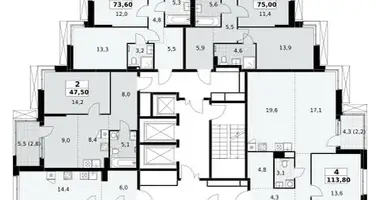 Квартира 2 комнаты в район Коммунарка, Россия