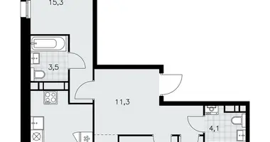 Appartement 3 chambres dans Kommunarka, Russie
