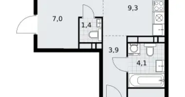 Apartamento 3 habitaciones en Vnukovo, Rusia