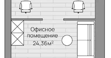Büro 28 m² in Ljuberzy, Russland