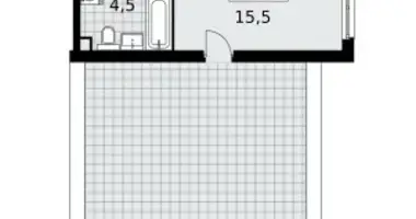 2 room apartment in Kommunarka, Russia