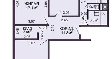 3 room apartment in Minsk, Belarus