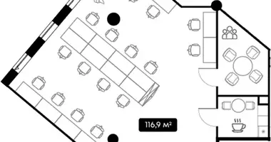 Büro 114 m² in Moskau, Russland