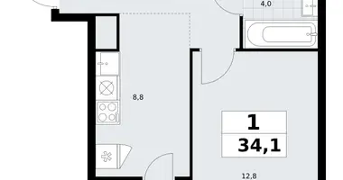 Appartement 1 chambre dans Vnoukovo, Russie