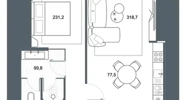 1 bedroom apartment in Dubai, United Arab Emirates