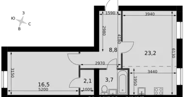 1 room apartment in Aprelevka, Russia