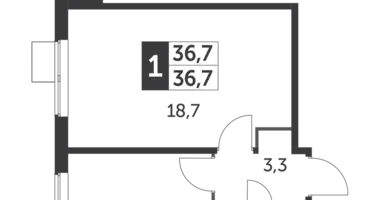 Mieszkanie 1 pokój w Leninsky District, Rosja