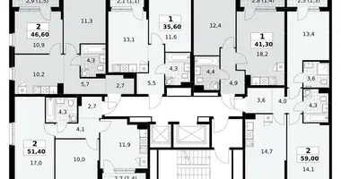 Mieszkanie 2 pokoi w Kommunarka, Rosja