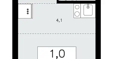 Mieszkanie 1 pokój w Krasnoye Selo, Rosja