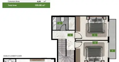 Apartamento 2 habitaciones en Oba, Turquía