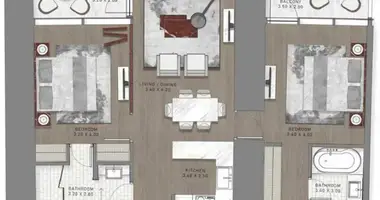 Apartamento 2 habitaciones en Dubái, Emiratos Árabes Unidos