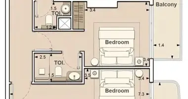 2 bedroom apartment in Dubai, United Arab Emirates