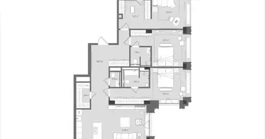 Apartamento 3 habitaciones en Moscú, Rusia