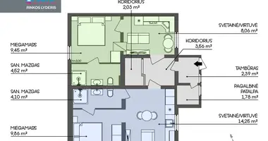 4 room apartment in Vilnius, Lithuania