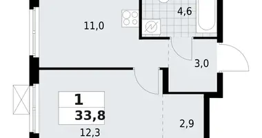 1 room apartment in Vsevolozhsk, Russia