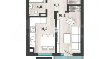 Mieszkanie 1 pokój w Królewiec, Rosja
