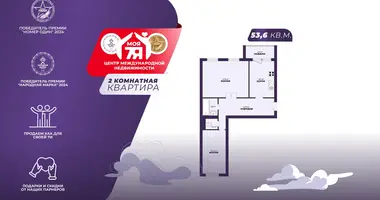 Mieszkanie 2 pokoi w Soligorsk, Białoruś