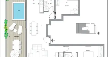 Penthouse 3 pokoi w Tel-Awiw, Izrael