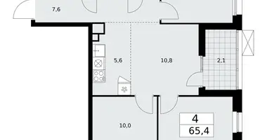 4 room apartment in Troitsk, Russia