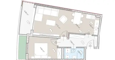 Wohnung 1 zimmer in Boreti, Montenegro