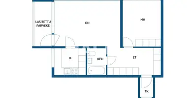Apartamento 2 habitaciones en Kotka Hamina sub region, Finlandia