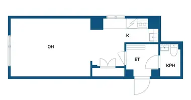 Квартира 2 комнаты в Helsinki sub region, Финляндия