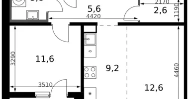 Apartamento 2 habitaciones en Leninsky District, Rusia
