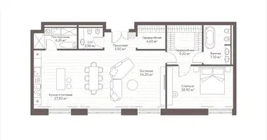 Appartement 1 chambre dans Moscou, Russie