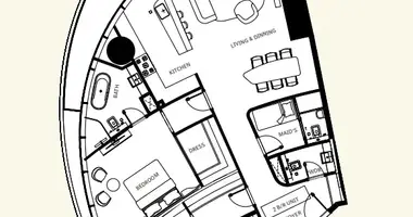 Appartement 2 chambres dans Doubaï, Émirats arabes unis