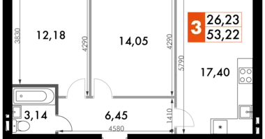 Квартира 2 комнаты в Апрелевка, Россия