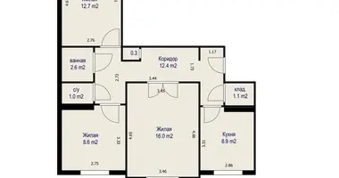 Квартира 3 комнаты в Минск, Беларусь