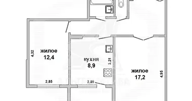 2 room apartment in Muchaviecki sielski Saviet, Belarus