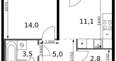 Квартира 1 комната в Ленинский городской округ, Россия