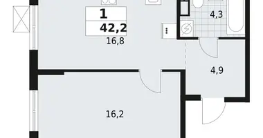 Wohnung 1 zimmer in Wsewoloschsk, Russland
