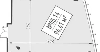 Oficina 94 m² en Moscú, Rusia