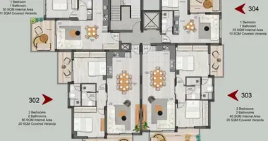 Wohnung 2 Schlafzimmer in Demos Agiou Athanasiou, Zypern